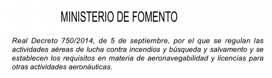 Contenido mínimo sobre el Real Decreto 750/2014