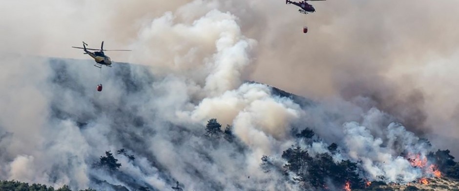 Curso de lucha contra incendios: lanzamiento de agua y traslado de cuadrillas